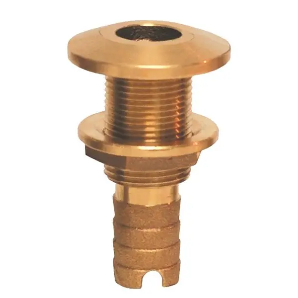 Bronze Hose Barb Thru-Hull Fitting - 0.75 In. 1