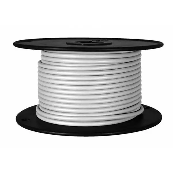 100 Ft. Gpt Primary Wire; White - 18 Gauge 1