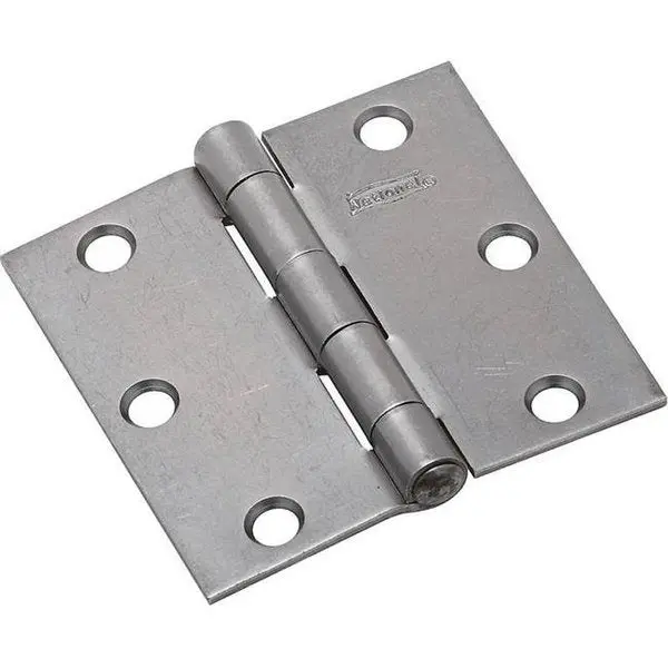 3.5 In. Non-Removable Pin Hinge In Plain Steel 1