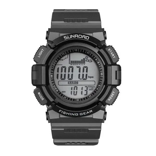 Sunroad Fr715a Men Fishing Barometer Watch; Black 1