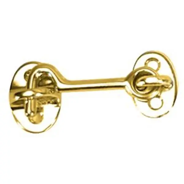 Cabin Door Hook Polished Brass 2&Quot; 1