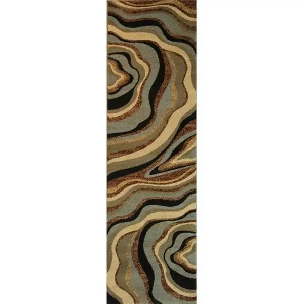 Infinity Home 547052L Nirvana Waves Tone & Tone 2 Ft. 3 In. X 9 Ft. 6 In. Runner 54705 1