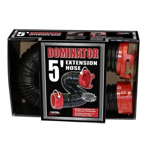 Valterra Llc D040205 5 Ft. Dominator Sewer Hose; Black 1