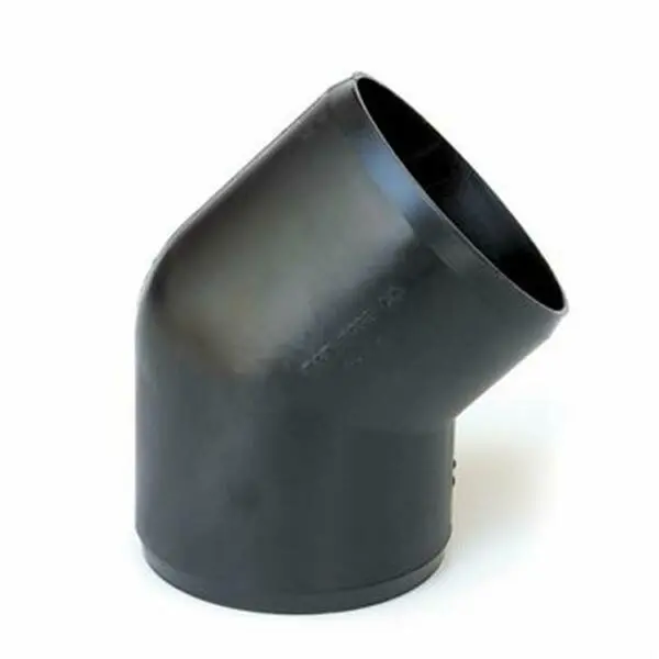 45 Deg. Sewer Hose Connector- Black 1