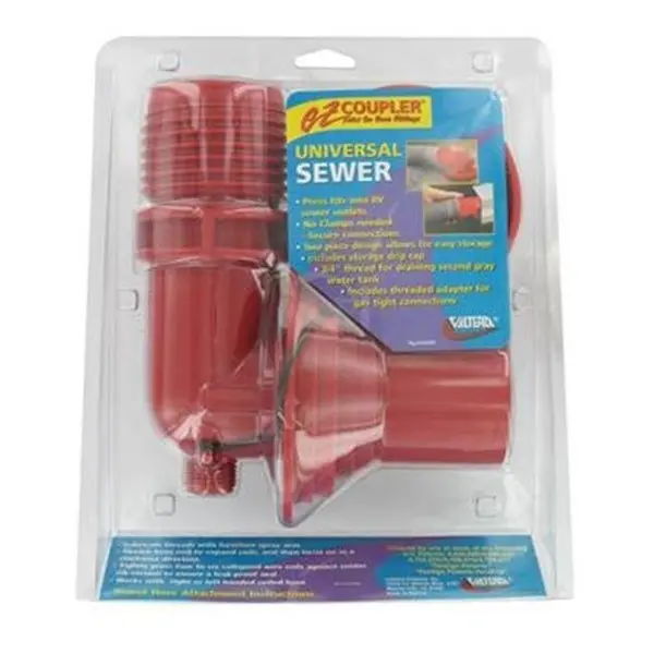 Valterra Llc F023305vp Ez Coupler Sewer Hose Connector; Red 1