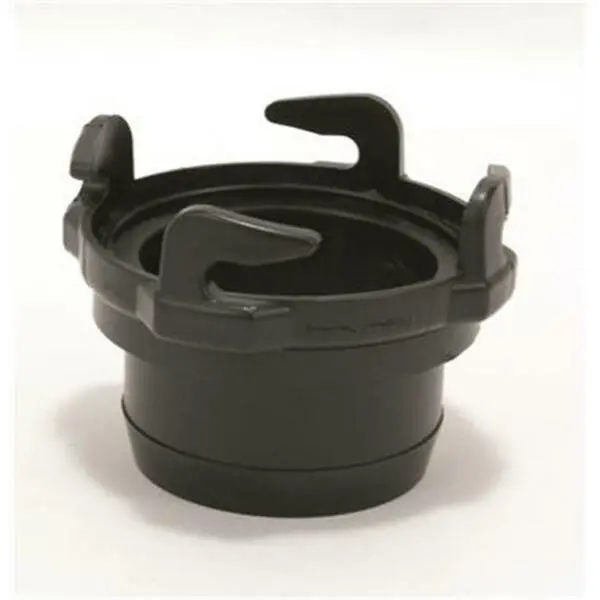 3 In. Straight Rotating Hose Adapter- Black 1