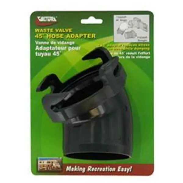 45 Degree Hose Adapter- Black 1