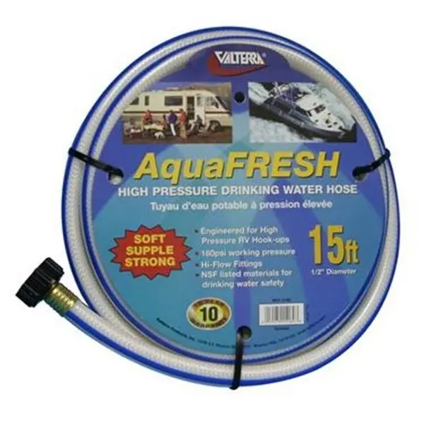 Valterra Llc W015180 Fresh Water Hose; White; 0.5 In. X 15 Ft. 1
