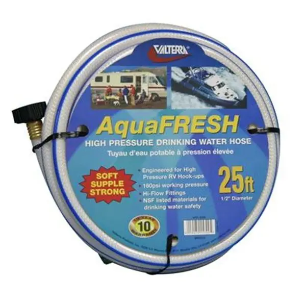 Valterra Llc W015300 Fresh Water Hose,  White,  0.5 In. X 25 Ft. 1