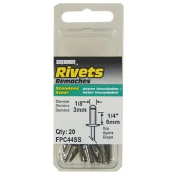 Fpc Fpc44ss Surebonder 20 Pack Medium Stainless Steel Rivet 1