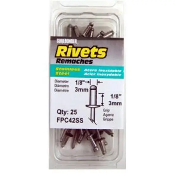 Fpc Fpc42ss Surebonder 25 Pack Short Stainless Steel Rivet 1