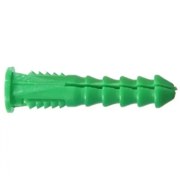 Hillman Fasteners 370332 12-14-16 X 1-0.5 In. Green Ribbed Plastic Anchor; 50 Pack 1