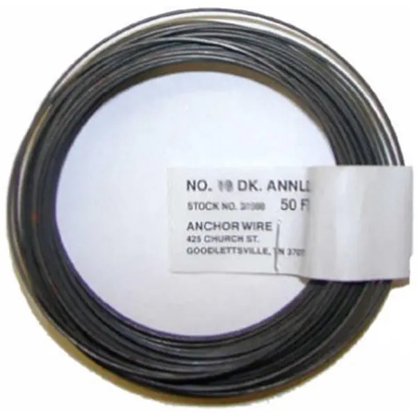 Hillman Fasteners 123180 50 Ft.; 19 Gauge Dark Annealed Galvanized General Purpose Wire; Pack Of 12 1