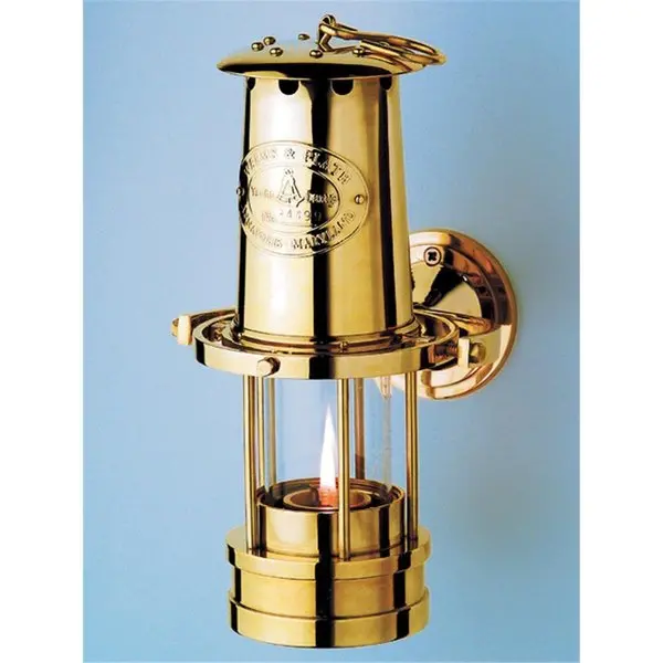 Weems & Plath 700 Solid Brass Oil Yacht Lamp 1