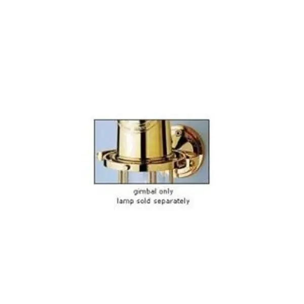 Weems & Plath 705 Solid Brass Gimbal For Large Yacht Lamp & Vase 1