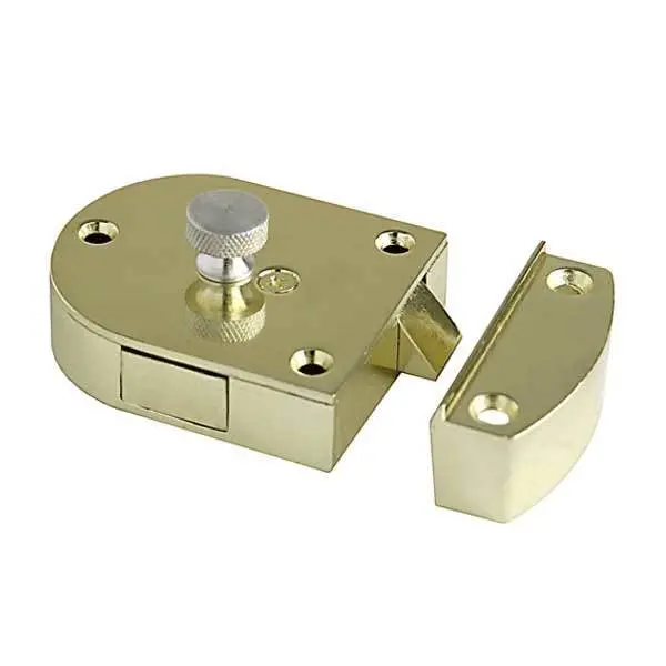 Major: S200-Spb - Secret Gate Latch - Plated Brass Finish 1