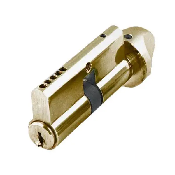 Gms:Gms Profile Cylinder + T-Turn - Brass - Sc1 1