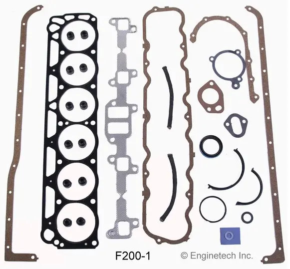 Enginetech Rcf200 Engine Rebuild Kit For 1965-1974 Ford 3.3L L6 200 Car Truck 3