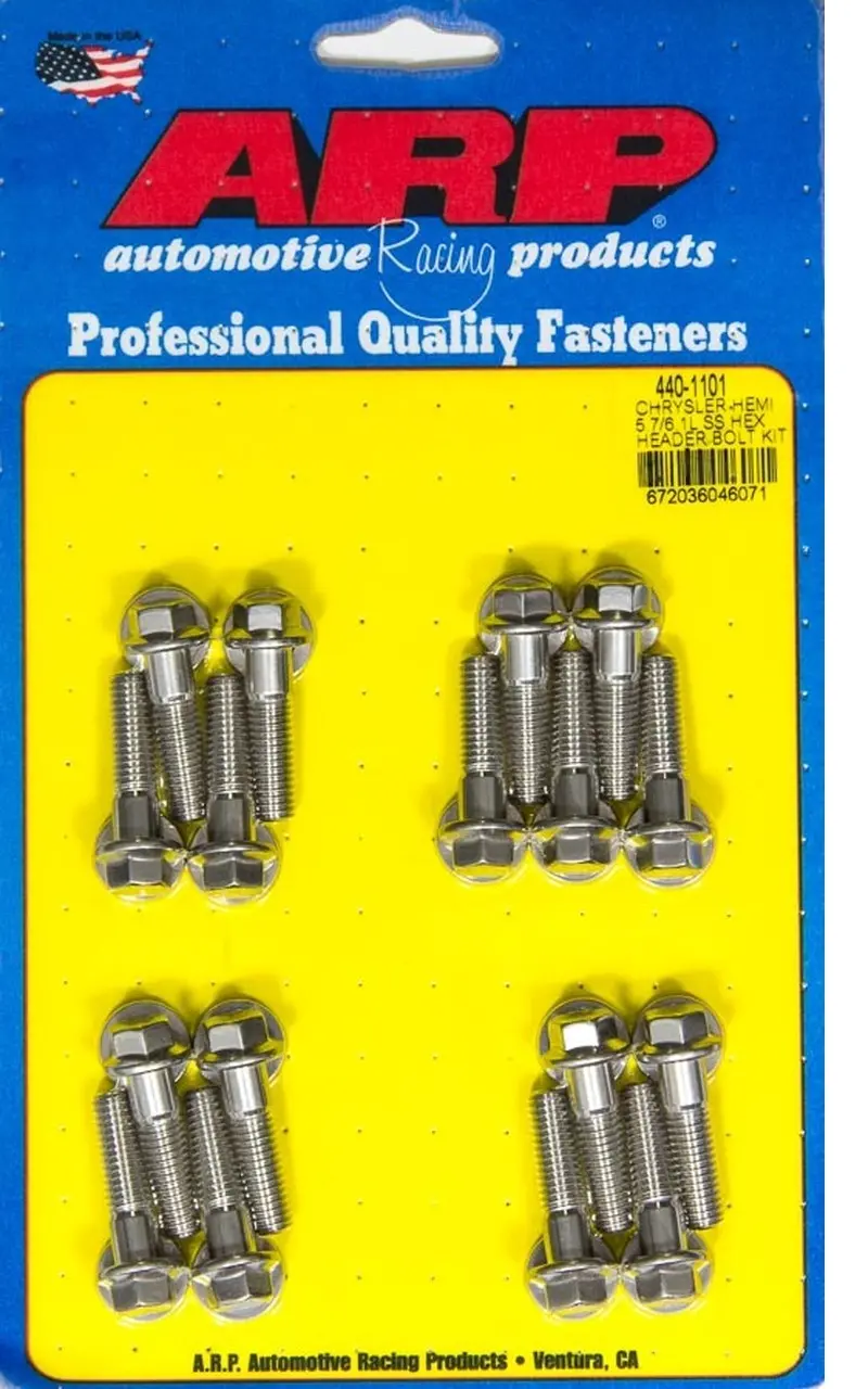 Arp 440-1101 Chromoly Exhaust Header Bolt Set For Chrysler Dodge Jeep 5.7L 6.1L Hemi 1
