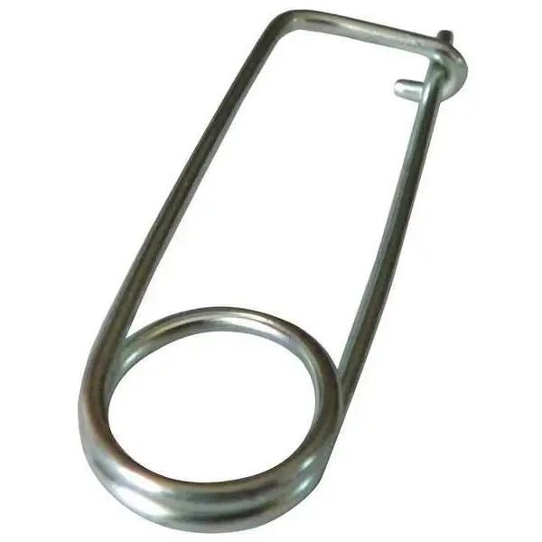 Safety Pin, Coiled Tension, 3/64 In Pin Dia, 1-9/16 In Shank Lg, Steel, Zinc Plated Finish, 25 Pk 1