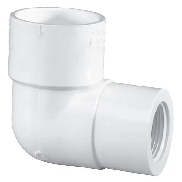 Pvc Reducing Elbow, Socket X Fnpt, 2 In X 1 In Pipe Size 1