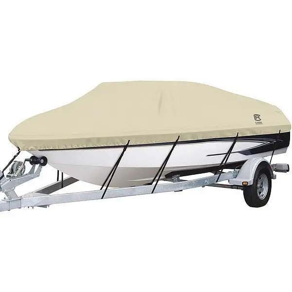 Waterproof Boat Cover,  Model F,  Tan 1