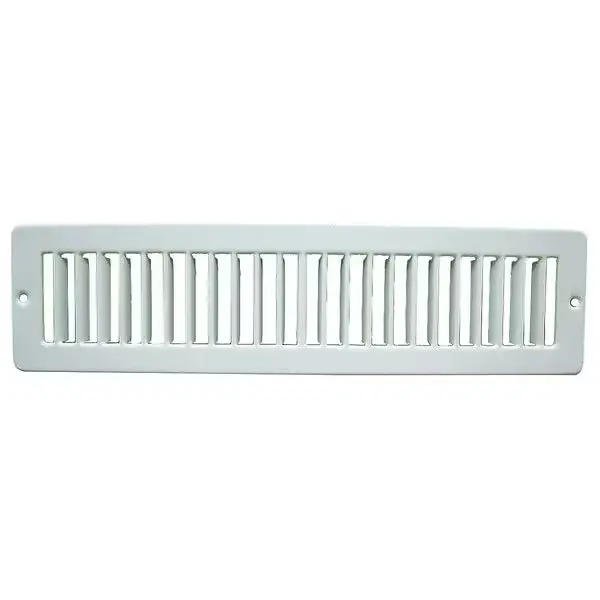 Toe Space Grille 3.38 X 11.13, White, Steel 1