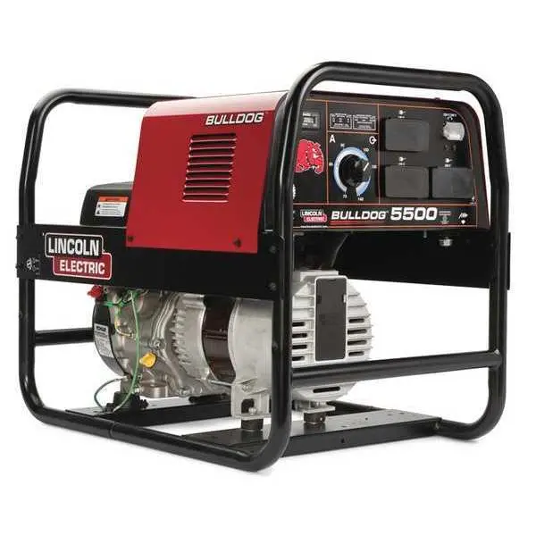 Engine Driven Welder,  Bulldog 5500 Series,  Recoil Start,  9 Hp,  Gas,  5, 500 W Peak 1