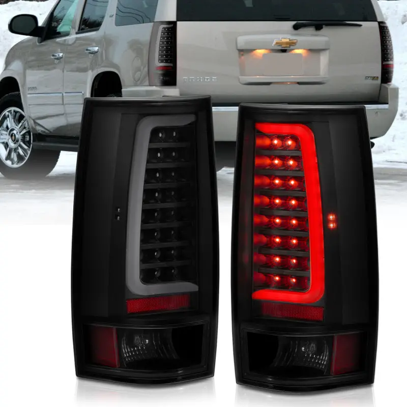 Anzo 311322 Led Taillight Plank Style Black W/Smoke Lens For 2007-2014 Chevy Tahoe 1
