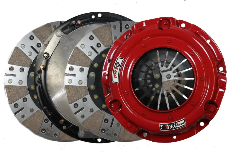 Mcleod 6333825M Rxt Twin Disc Clutch Kit For 2018 Ford Mustang Rxt 1 X 23 Spline 0 Bal W/164T 8 Bolt Al Flywheel 1