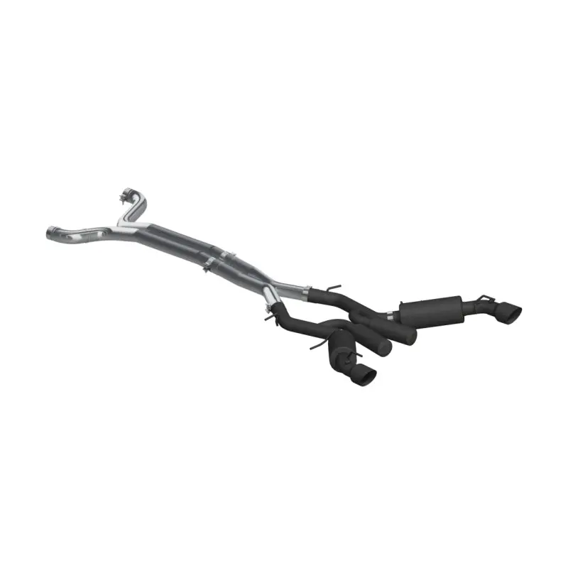 Mbrp 2016-2019 Chevrolet Camaro Ss 6 Speed 3In Dual Cat Back W/ 4.5In Od Tips - Black (Non Npp Models) 1