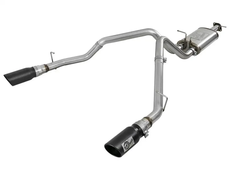 Afe 49-42059-B Mach Force-Xp 3" Stainless Steel Cat-Back Exhaust W/ Dual Black Tips For 2019-2024 Dodge Ram 1500 5.7L Hemi 1