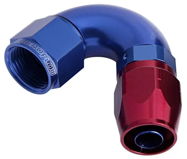 550 Series Full-Flow 120-Degree Swivel Hose End - -8An, Af554-08 1