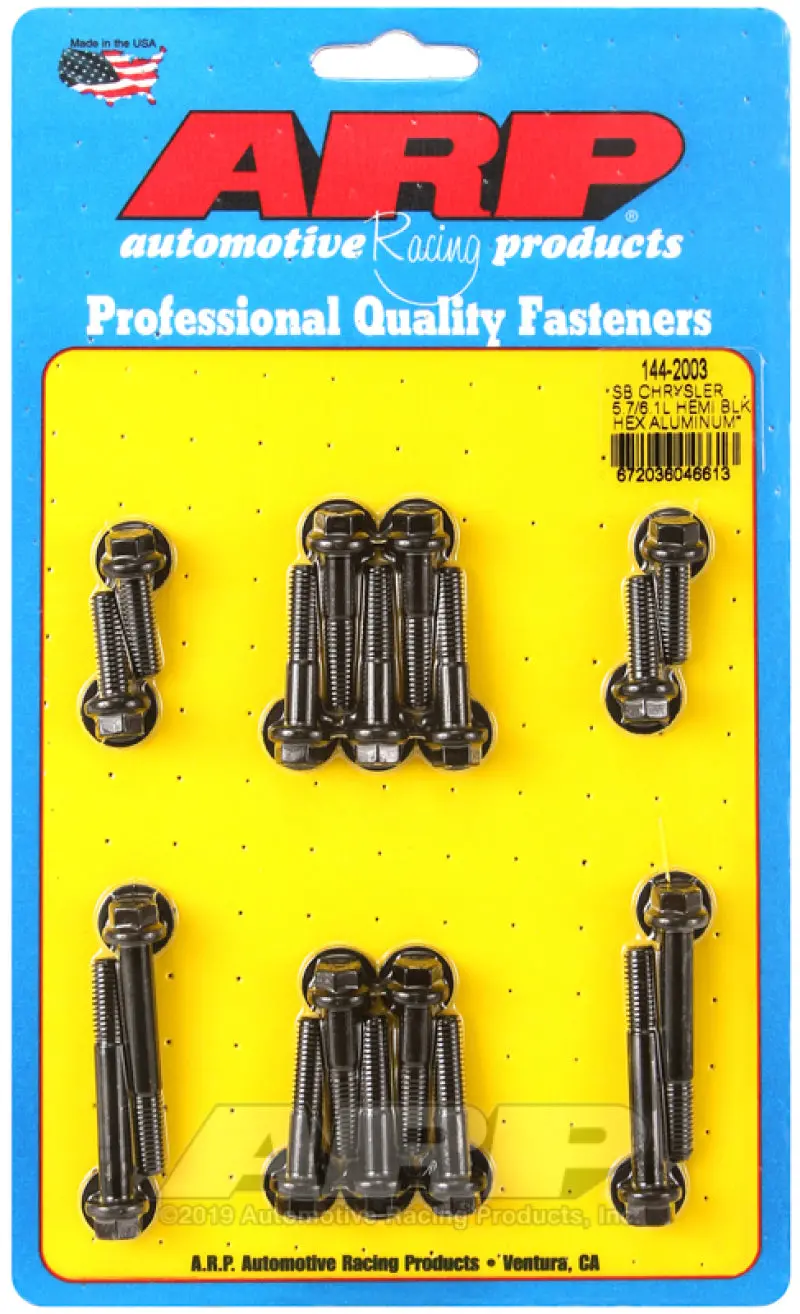 Arp Small Block Chrysler 5.7/6.1L Hemi Hex Aluminum Intake Manifold Bolt Kit 1