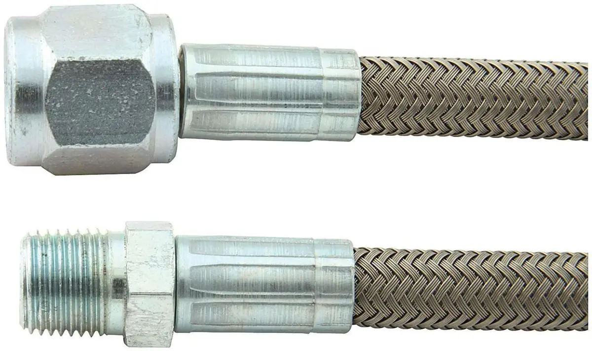 Allstar Performance Teflon-Lined Braided Stainless Steel Brake Lines – 36" Length (All46420-36) 1