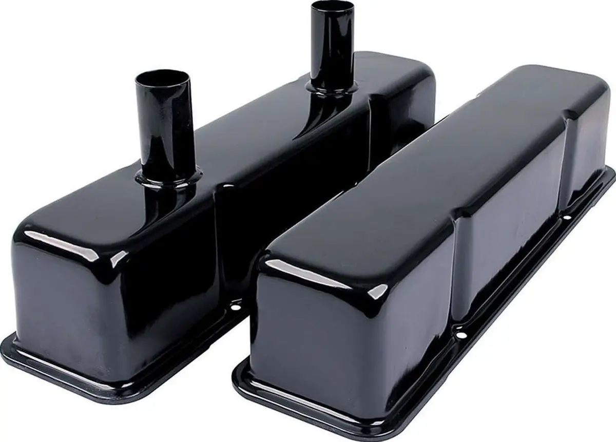 Allstar Performance Lightweight Steel Valve Covers – Billet-Style Finish (All26147) 1