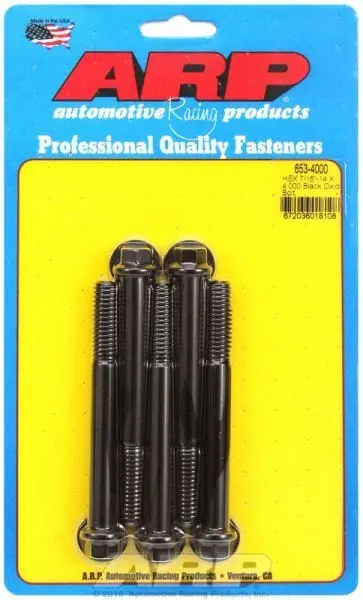 5-Piece Hex Head Bolt Kit – Black Oxide Finish, Grade 8.8 (Ar653-4000) 1