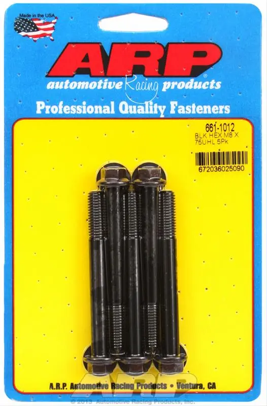 Arp Chromoly Steel Socket Head Cap Bolts (661-1012) 1