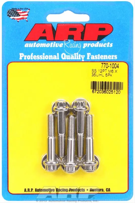 Arp 770-1004 Stainless Steel Bolts – Corrosion-Resistant Fasteners For Under-Hood Applications 1