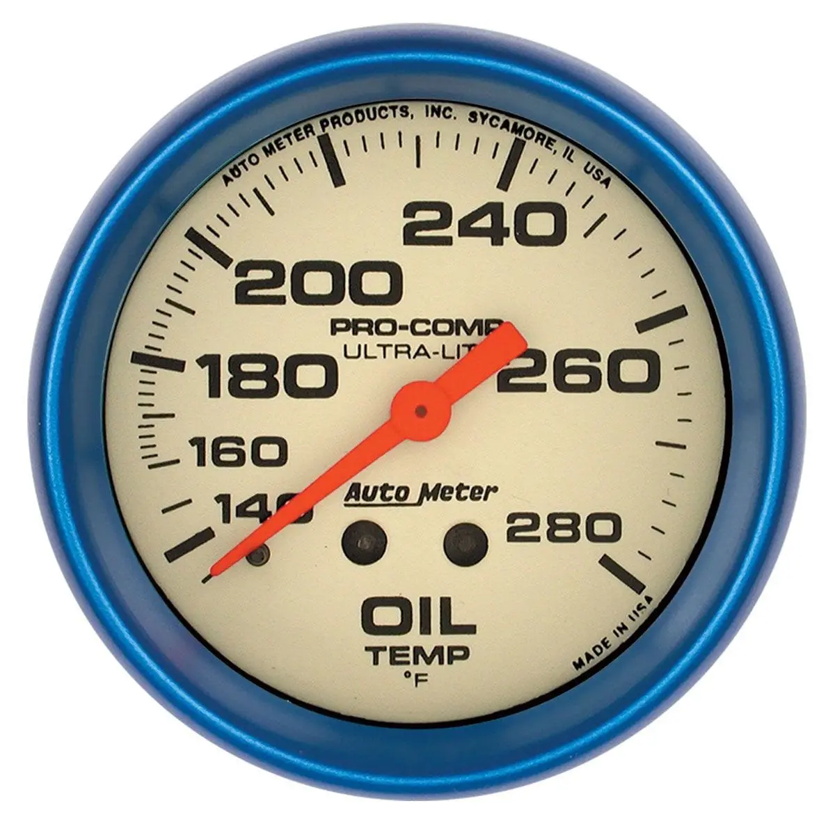 Ultra-Nite Oil Temperature Gauge – 2-1/16", Analog, Au4541 1
