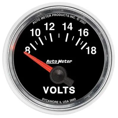 Autometer Gs Series Analog Gauge, 3-3/8 Inch (3892) 1