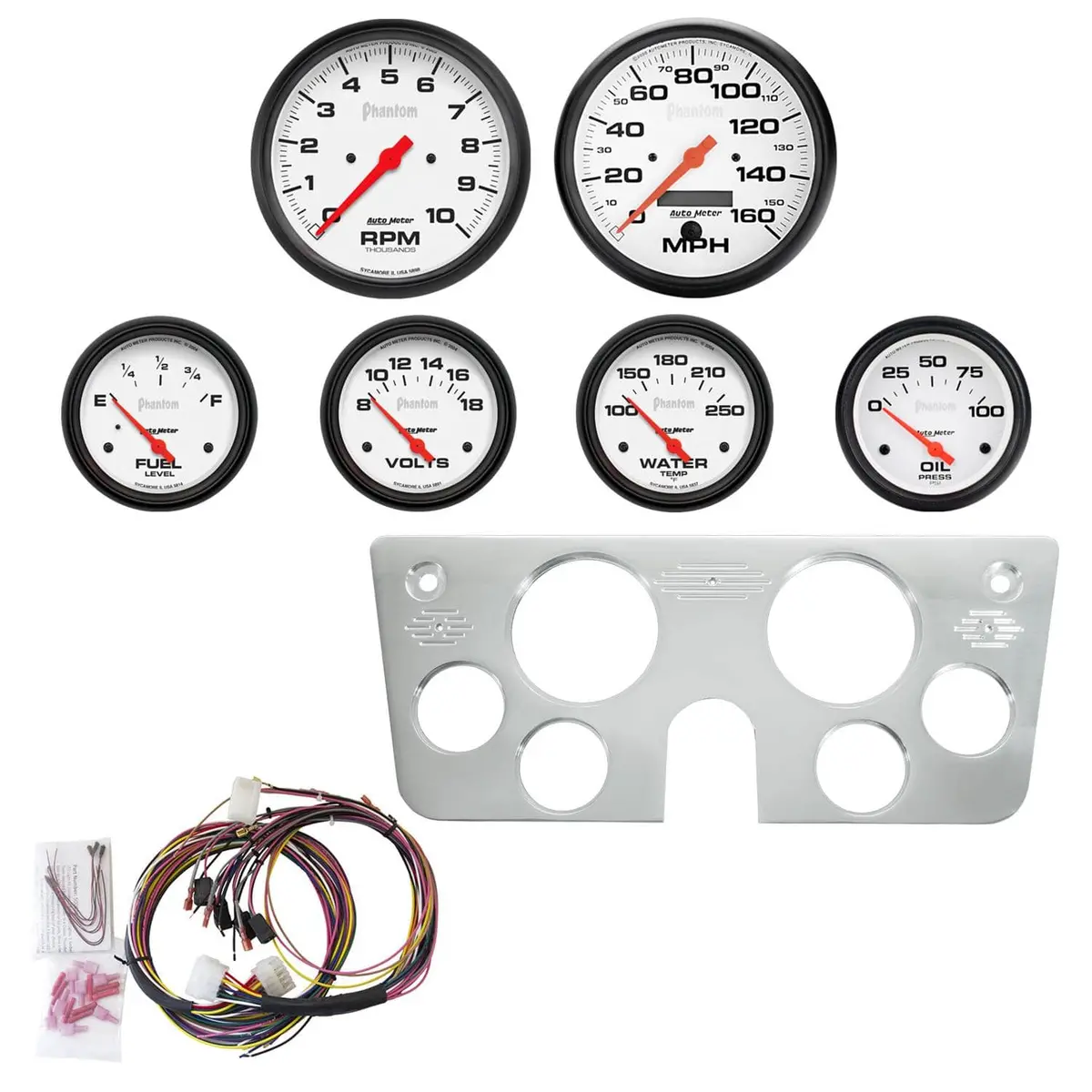 Autometer Phantom Digital Instrument Cluster - 7045-09 1