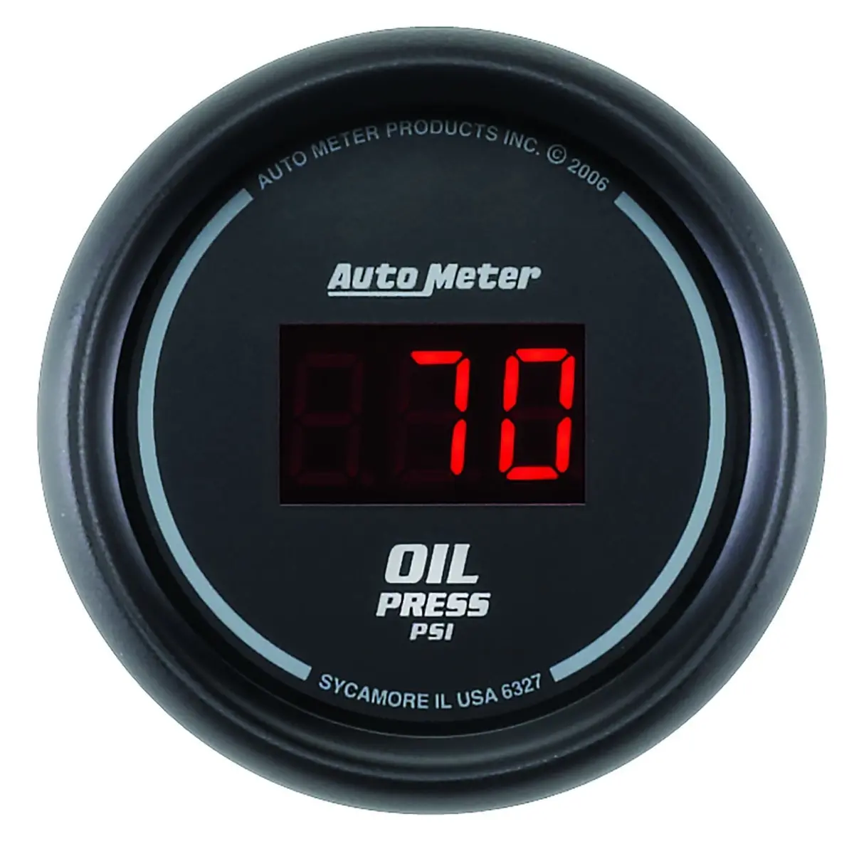 Sport-Comp Digital Oil Pressure Gauge – 2-1/16" (52Mm) Dash-Mount Instrument (Au6327) 1