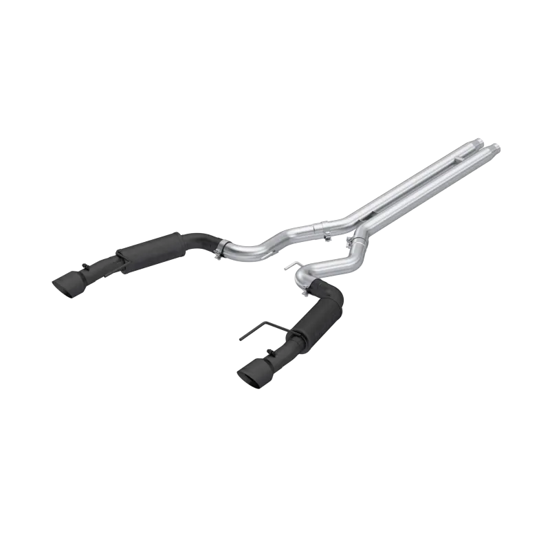 Mbrp 2024 Ford Mustang Gt S650, 5.0 3In Cat-Back Dual Split Black-Coated Aluminized Steel 1