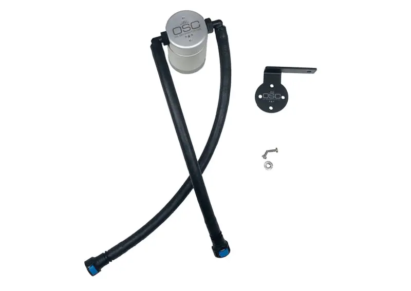 J&L 3086D-C Driver Side Oil Separator 3.0 - Clear Anodized For 2019-2024 Chevrolet Silverado/Gmc Sierra 1500 5.3L V8 1
