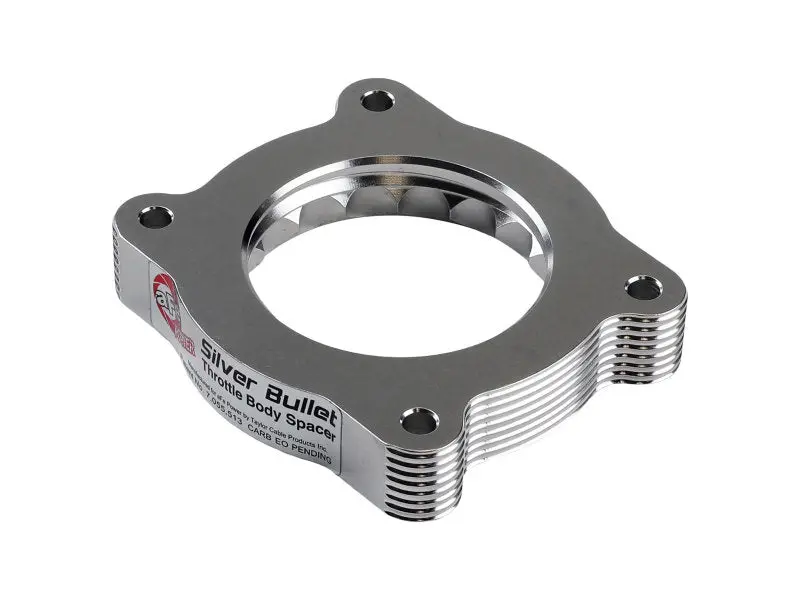 Afe 46-34019 Silver Bullet Throttle Body Spacer - Silver For 07-13 Chevrolet Silverado 1500/Gmc Sierra 1500 1
