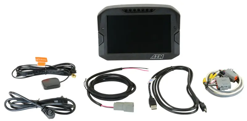 Aem 30-5703 Cd-7 Logging Gps Enabled Race Dash Carbon Fiber Digital Display W/O Vdm (Can Input Only) 1