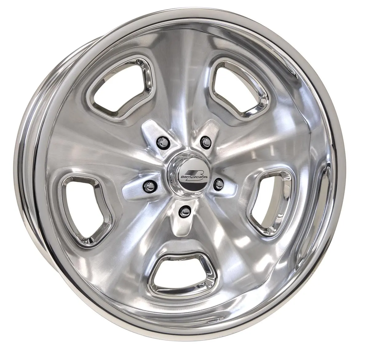 Billet Specialties Vds88C890 Vintage Crossover Wheels – Brushed Aluminum, Custom Order Fitment 1