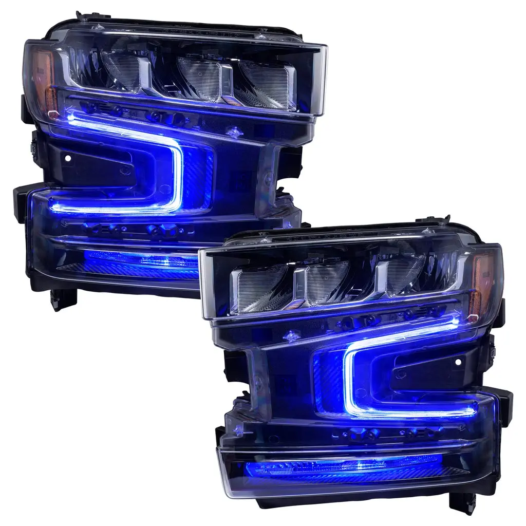 Oracle Lighting 1441 2019-2021 Chevrolet Silverado 1500 Colorshift® Rgb+W Headlight Drl Upgrade Kit 3