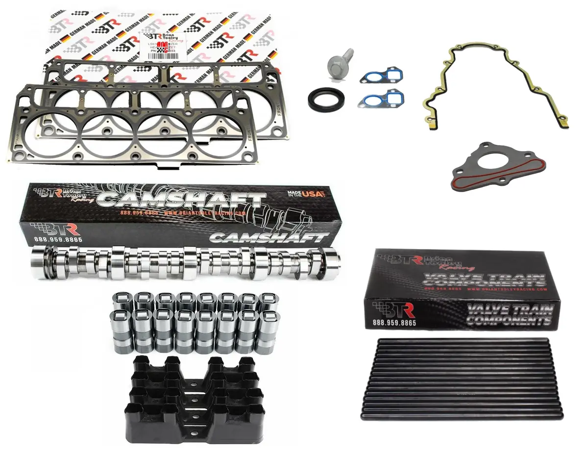Brian Tooley Racing "Nsr" Truck Camshaft Install Kit W/ Lifters Trays Pushrods Gaskets For Chevrolet Gen Iii Ls 1